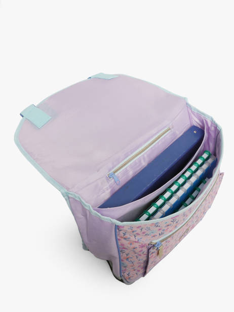Cartable 2 Compartiments Lilo & stitch Violet spring smiles 1726 vue secondaire 3