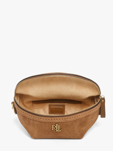 Sac Banane Cuir Lauren ralph lauren Marron dryden 31P15644 vue secondaire 3