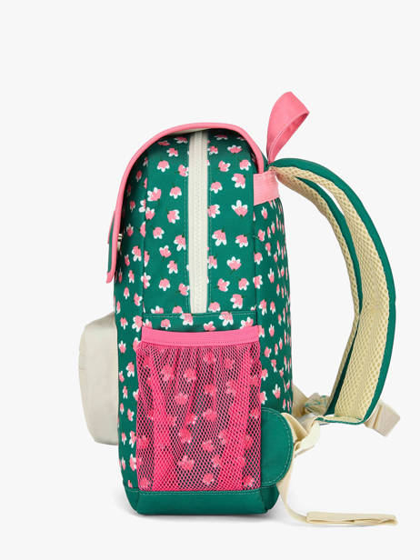 Backpack Hello hossy Green cool kids S6 other view 2