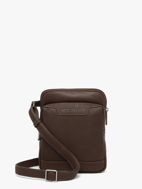 Sac Bandoulière Arthur & aston Marron arsene 6