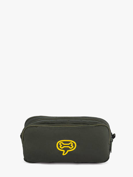 Pencil Case 3 Compartments Rowan 2.0 Stones and bones Green boys B other view 2