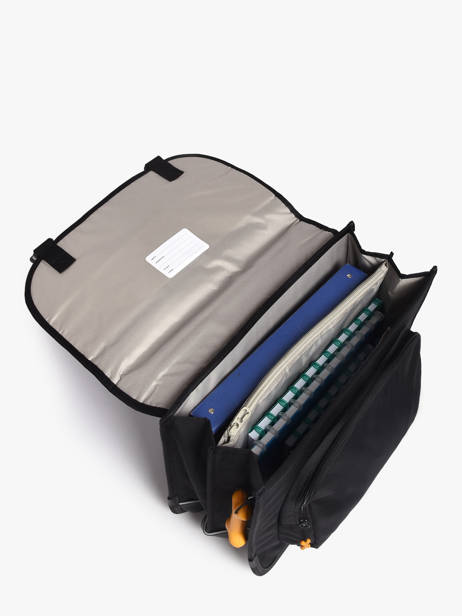 Cartable Cedar 2 Compartiments Stones and bones Noir boys B vue secondaire 3