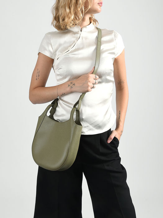 Longchamp Le foulonné Messenger bag Green