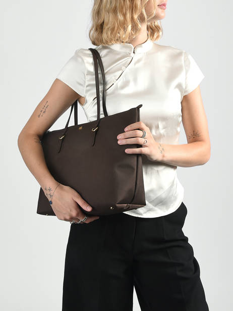 Sac Shopping S Keaton 26 Nylon Lauren ralph lauren Marron chadwick 31916737 vue secondaire 1