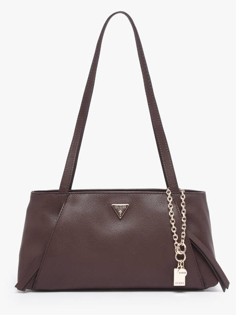 Shoulder Bag Devon Polyurethane Guess Brown devon BG974509