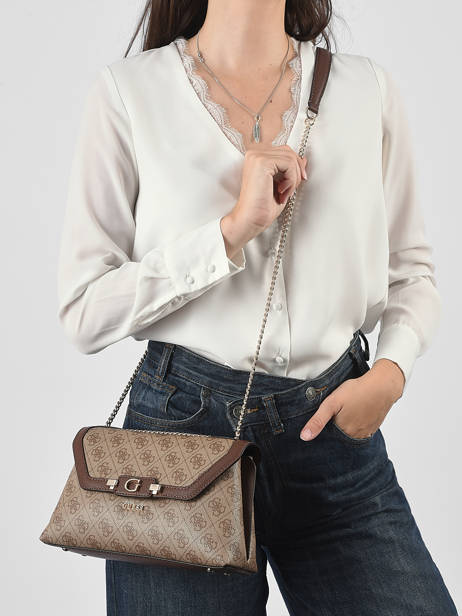 Shoulder Bag Lindsey Guess Brown lindsey SG974921 other view 1