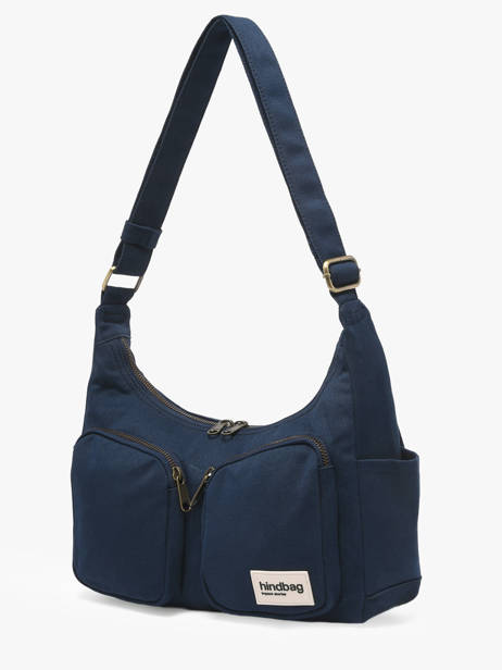 Sac Bandoulière Best Seller Coton Hindbag Bleu best seller EMILE vue secondaire 1