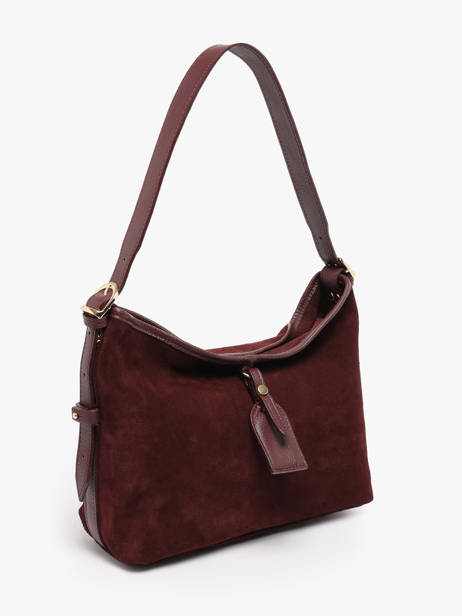 Sac Porté épaule Velvet Caviar Cuir Milano Rouge velvet caviar VC250610 vue secondaire 2