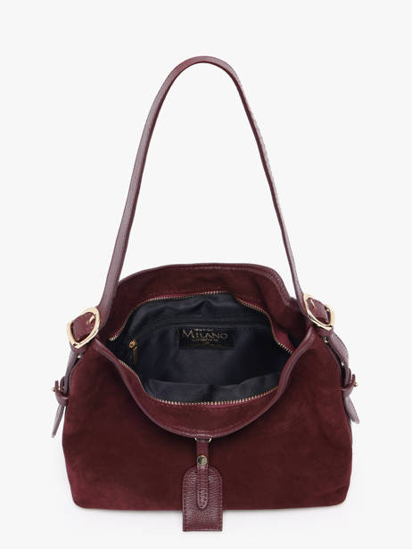 Sac Porté épaule Velvet Caviar Cuir Milano Rouge velvet caviar VC250610 vue secondaire 3