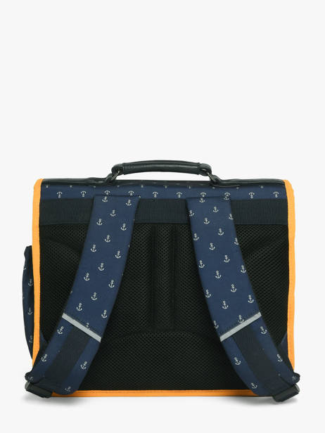 Cartable Enfant 2 Compartiments Cameleon Rouge retro CA35 vue secondaire 4