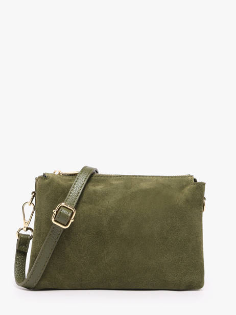 Shoulder Bag Velvet Caviar Leather Milano Green velvet caviar VC24117