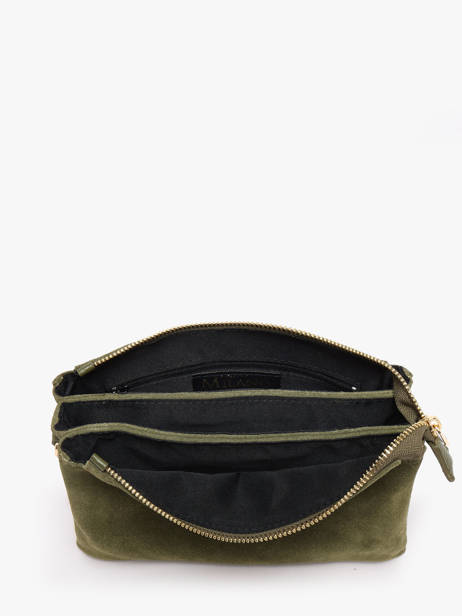 Shoulder Bag Velvet Caviar Leather Milano Green velvet caviar VC24117 other view 3