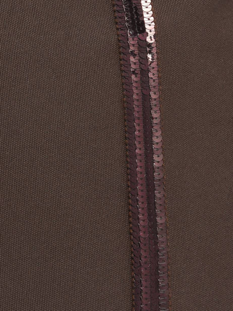 Large Zipped Shoulder Bag Le Cabas Sequins Vanessa bruno Brown cabas 1V40409 other view 3