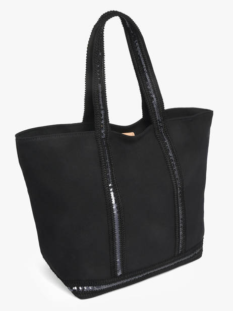 Cabas Cabas Coton Vanessa bruno Noir cabas 63140409 vue secondaire 2