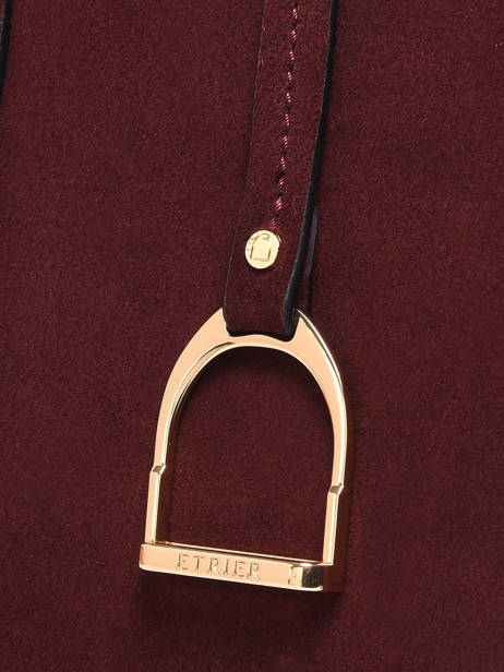 Sac Porté épaule Altesse Suede Cuir Etrier Rouge altesse suede EASU088S vue secondaire 3