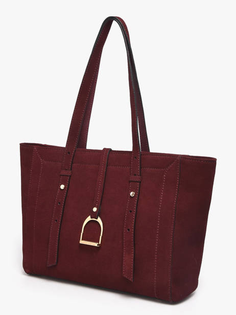Sac Porté épaule Altesse Suede Cuir Etrier Rouge altesse suede EASU088S vue secondaire 2