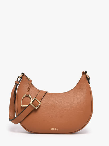 Sac Bandoulière Torsade Cuir Etrier Marron torsade ETOS167M