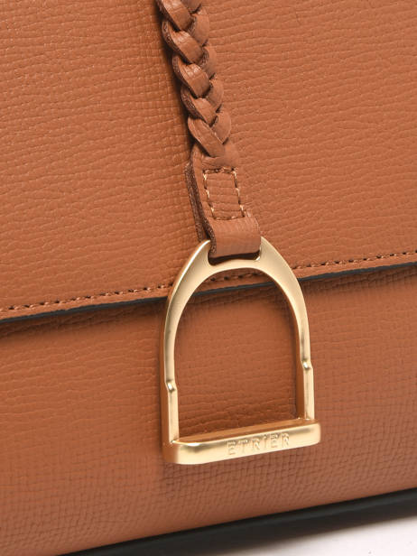 Sac Bandoulière S Torsade Cuir Etrier Marron torsade ETOS169S vue secondaire 3