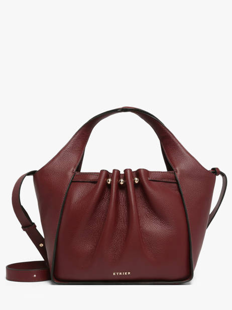 Sac Porté Main Foudre Cuir Etrier Rouge foudre EFOD238M