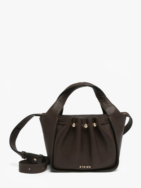 Sac Bandoulière Foudre Cuir Etrier Marron foudre EFOD238S