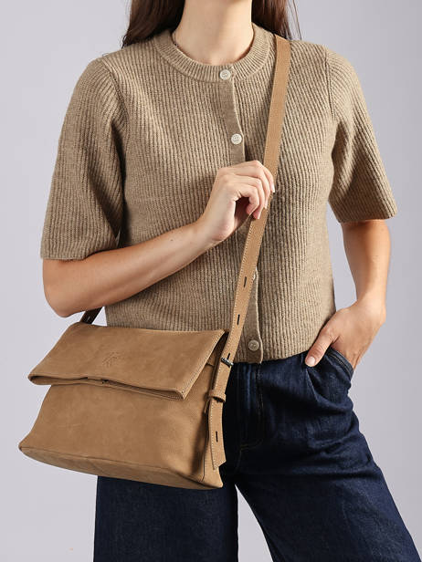 Sac Bandoulière Cavalier Nubuck Cuir Etrier Marron cavalier nubuck ECAN135M vue secondaire 1