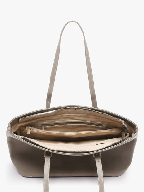 Shopping Bag A4 Saffiano Polyurethane David jones Gray saffiano 5 other view 3
