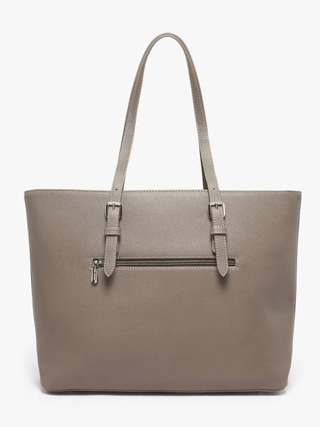 Shopping Bag A4 Saffiano Polyurethane David jones Gray saffiano 5 other view 4