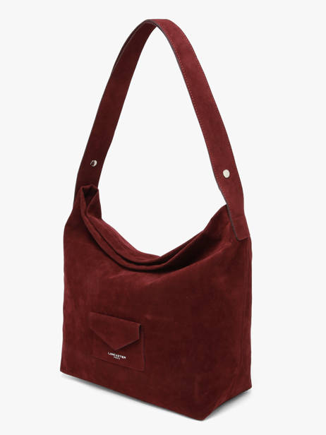 Sac Porté épaule Suèdine Kba Lancaster Rouge suedine kba 62 vue secondaire 2