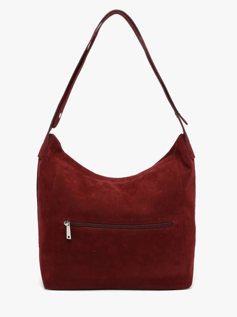 Sac Porté épaule Suèdine Kba Lancaster Rouge suedine kba 62 vue secondaire 4