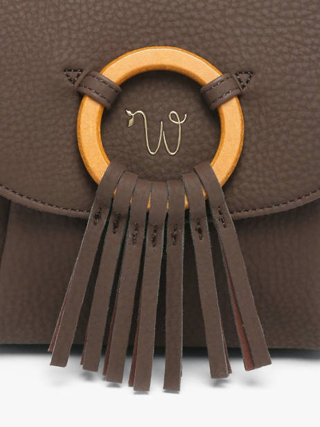 Sac Bandoulière Camomille Woomen Marron camomille WCAO06 vue secondaire 3