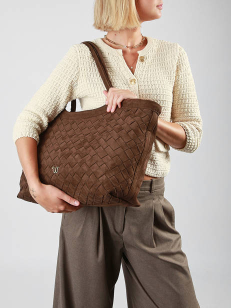 Sac Porté épaule A4 Aubepine Woomen Marron aubepine WAUB03 vue secondaire 1