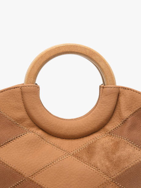 Sac Porté Main Neflier Patchwork Woomen Marron neflier patchwork WNET01 vue secondaire 4