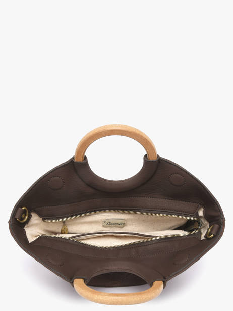 Sac Bandoulière Neflier Patchwork Woomen Marron neflier patchwork WNET02 vue secondaire 5