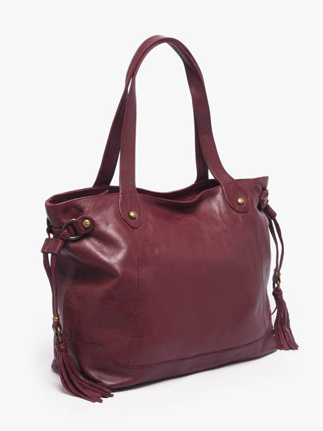 Sac Porté épaule A4 Cow Cuir Basilic pepper Rouge cow 155N vue secondaire 1