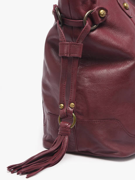 Sac Porté épaule A4 Cow Cuir Basilic pepper Rouge cow 155N vue secondaire 2