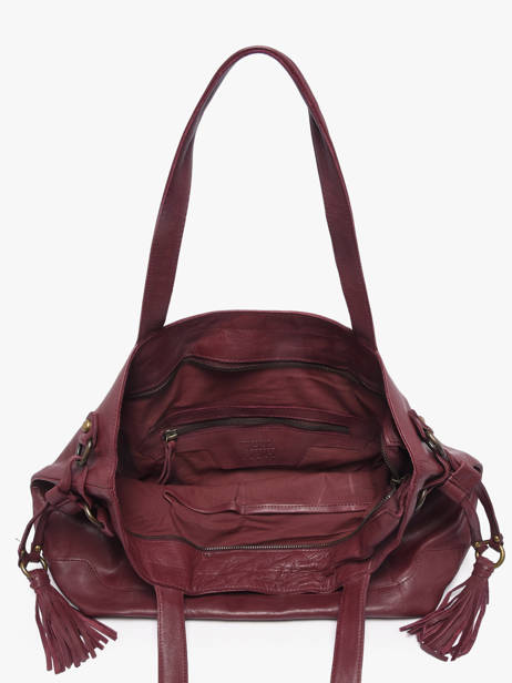 Sac Porté épaule A4 Cow Cuir Basilic pepper Rouge cow 155N vue secondaire 3