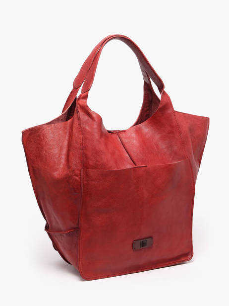 Sac Porté épaule Heritage Cuir Biba Rouge heritage HOM1L vue secondaire 2