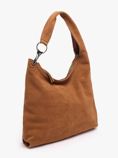 Sac Porté épaule Leather Cuir Biba Marron leather JAP2L vue secondaire 2