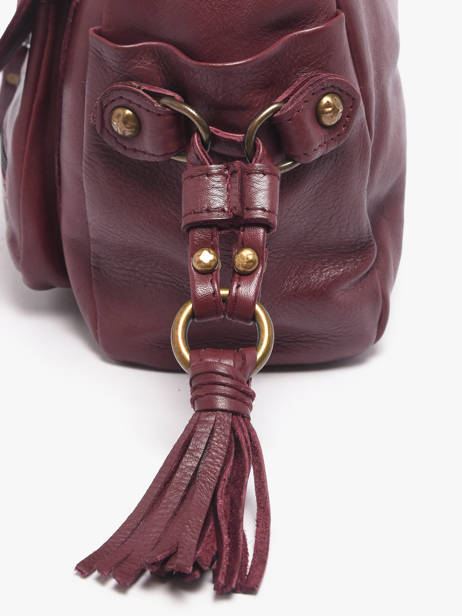 Sac Bandoulière Cow Cuir Basilic pepper Rouge cow BCOW91 vue secondaire 2