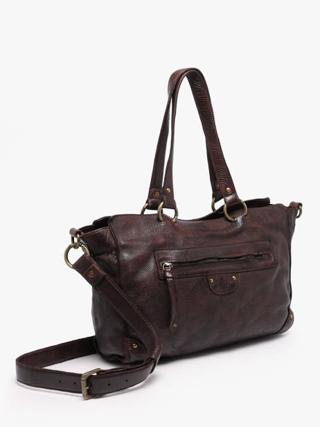 Sac Bandoulière Heritage Cuir Biba Marron heritage AKA2L vue secondaire 2
