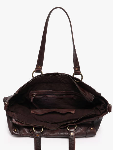 Sac Bandoulière Heritage Cuir Biba Marron heritage AKA2L vue secondaire 3