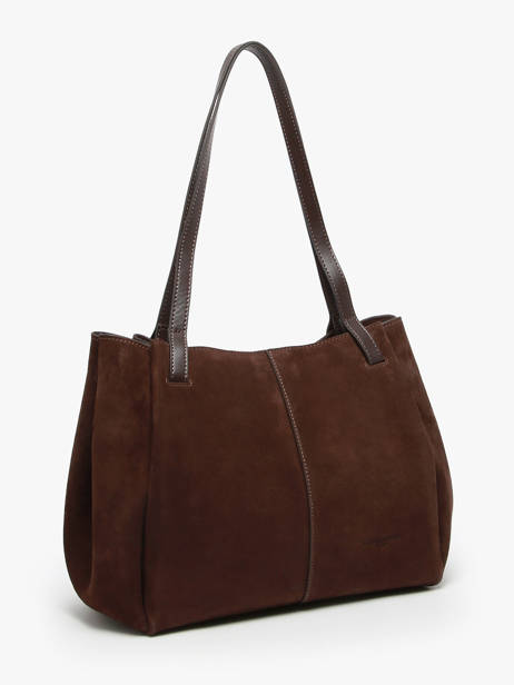 Sac Porté épaule Suede Cuir Lancaster Marron suede 58 vue secondaire 2