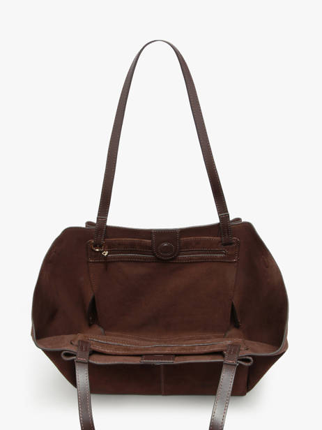 Sac Porté épaule Suede Cuir Lancaster Marron suede 58 vue secondaire 3