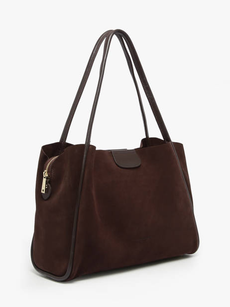 Sac Porté Main Suede Ida Cuir Lancaster Marron suede ida 102 vue secondaire 2