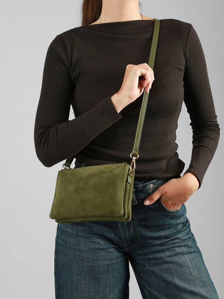 Shoulder Bag Velvet Caviar Leather Milano Green velvet caviar VC24117 other view 1