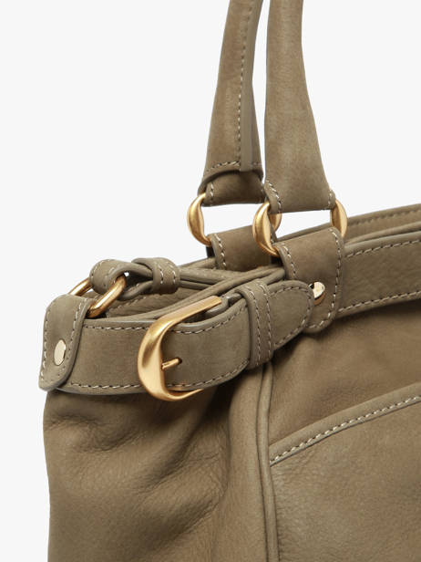 Petit Sac Lune En Cuir Nubuck Vanessa bruno Vert lune 3V40920 vue secondaire 3
