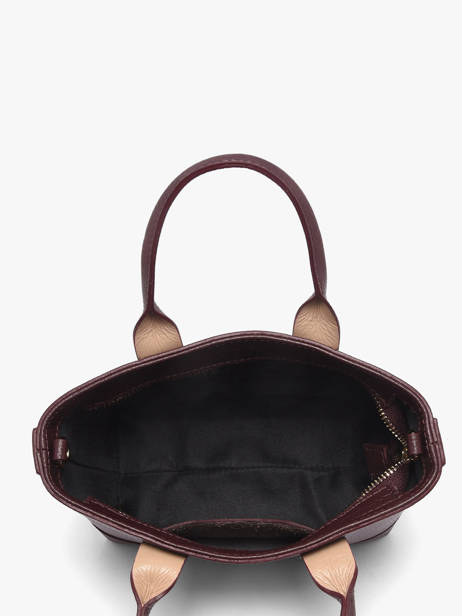Sac Porté Main Caviar Cuir Milano Rouge caviar CA26066 vue secondaire 2