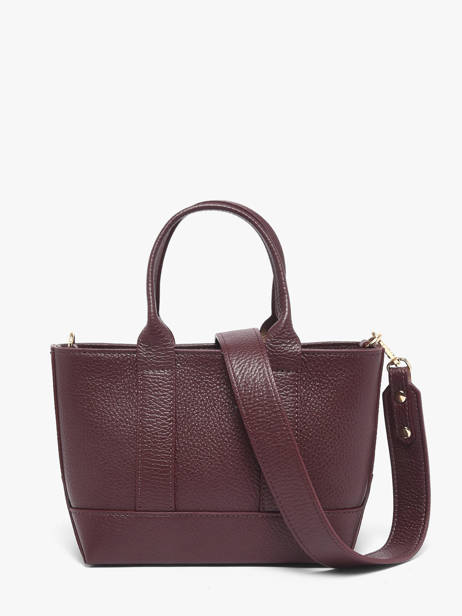 Sac Porté Main Caviar Cuir Milano Rouge caviar CA26066 vue secondaire 3