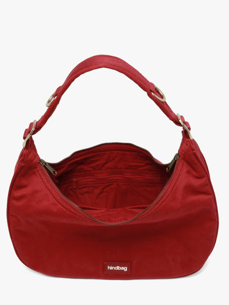 Sac Porté épaule Bianca Coton Hindbag Rouge best seller BIANCA vue secondaire 3