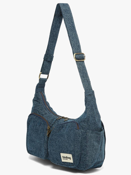 Sac Bandoulière Emile Denim Coton Hindbag Bleu denim DE vue secondaire 2
